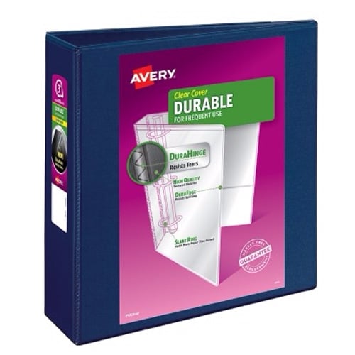 Avery 3" Blue Durable Slant Ring View Binders 6pk - 17044