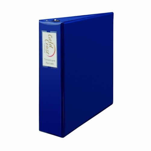 Avery 3" Blue Durable Slant Ring Binders with Label Holder - 6pk