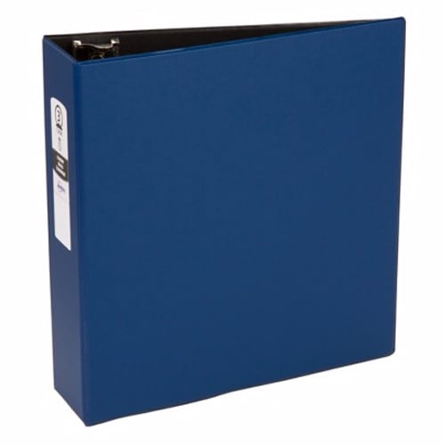 Avery 3" Blue Economy Round Ring Binders 12pk - 03601