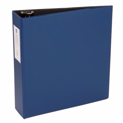 Avery 3" Blue Economy Round Ring Binders with Label Holders 12pk - 4600 - Clearance Sale