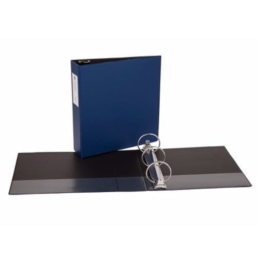 Avery 3" Blue Economy Round Ring Binders with Label Holders 12pk - 4600 - Clearance Sale