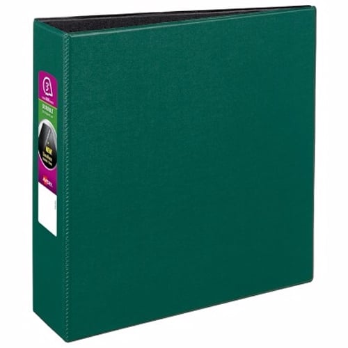 Avery 3" Green Durable Slant Ring Binders 6pk - 27653