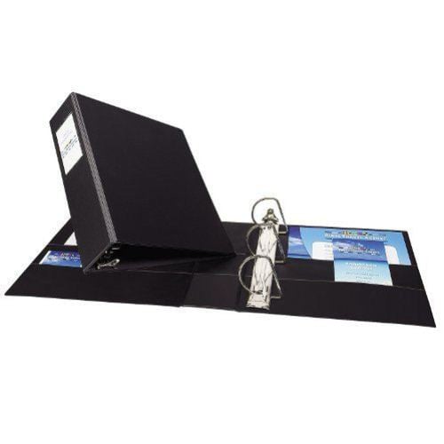 Avery 3" Black Durable EZD Ring Binders with Label Holders 6pk - 08702