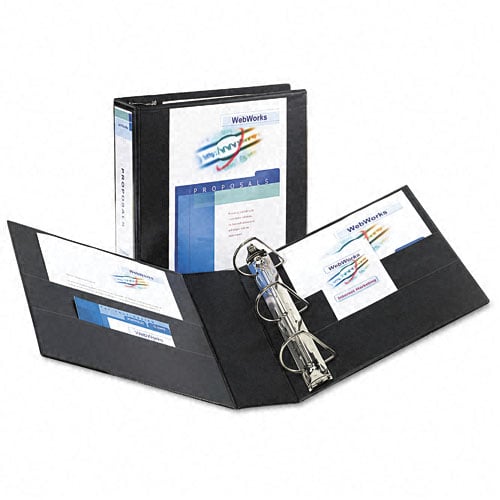 Avery 3" Black Durable View Binders with EZD Rings 6pk - 09700