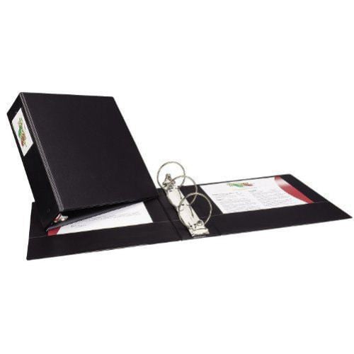 Avery 3" Black Economy Round Ring Binders with Label Holders 12pk - 4601 - Clearance Sale