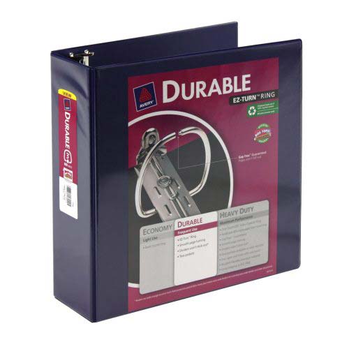 Avery 3" Blue Durable Slant Ring View Binders 6pk - 17044