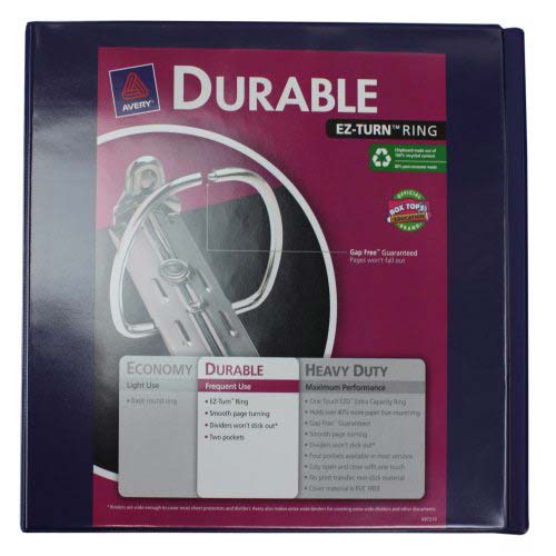 Avery 3" Blue Durable Slant Ring View Binders 6pk - 17044
