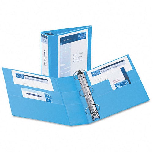 Avery 3" Light Blue Non-Stick Heavy Duty View Binders 4pk - 05601