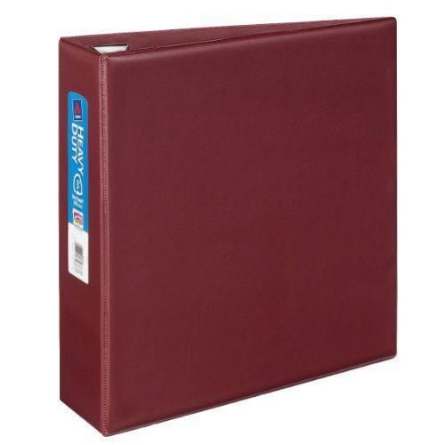 Avery 3" Maroon One Touch Heavy Duty EZD Binders 4pk - 79363