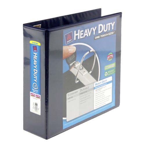 Avery 3" Navy Blue One Touch Heavy Duty EZD View Binders 4pk - 79803