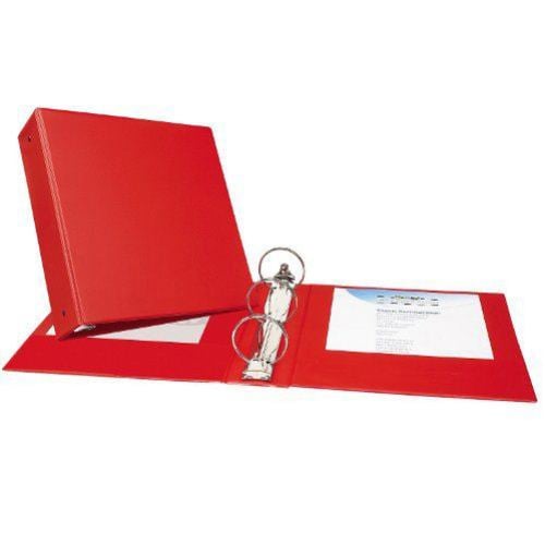 Avery 3" Red Economy Round Ring Binders 12pk - 03608