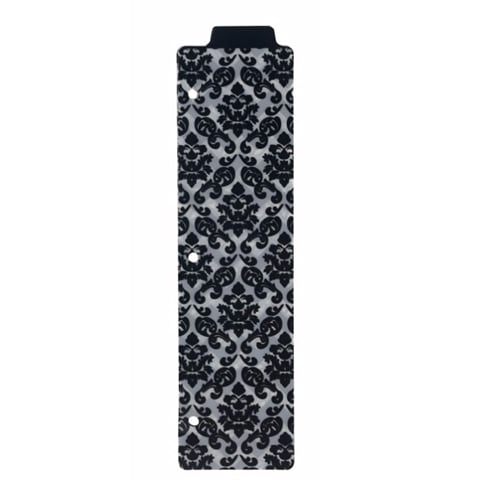 Avery 3" x 11-1/2" Black & White Stylish Tabbed Snap-In Plastic Bookmark Dividers 1 set - 24930