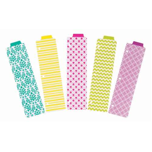 Avery 3" x 11-1/2" Multicolor Stylish Tabbed Snap-In Plastic Bookmark Dividers 1 set - 24909