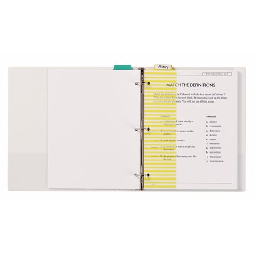 Avery 3" x 11-1/2" Multicolor Stylish Tabbed Snap-In Plastic Bookmark Dividers 1 set - 24909