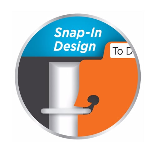 Avery 3" x 11-1/2" Multicolor Stylish Tabbed Snap-In Plastic Bookmark Dividers 1 set - 24909