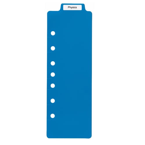 Avery 3" x 9" Multicolor Tabbed Snap-In Plastic Bookmark Dividers - 1 Set