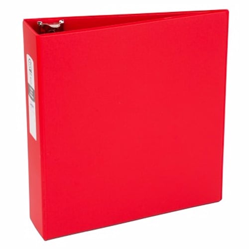 Avery 3" Red Economy Round Ring Binders 12pk - 03608