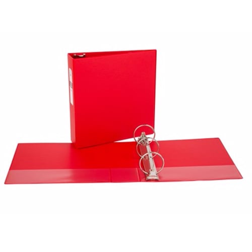 Avery 3" Red Economy Round Ring Binders 12pk - 03608