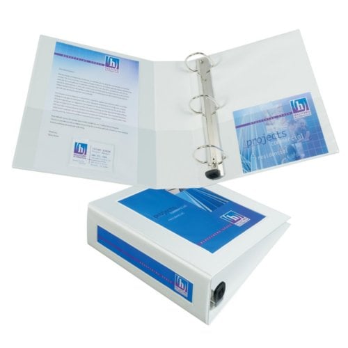 Avery 3" White Framed View Heavy Duty Binders with One Touch EZD Ring 4pk - 68041