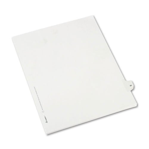 Avery 30 Individual Number Legal Index Allstate Style Dividers 25pk - 82228 - Clearance Sale