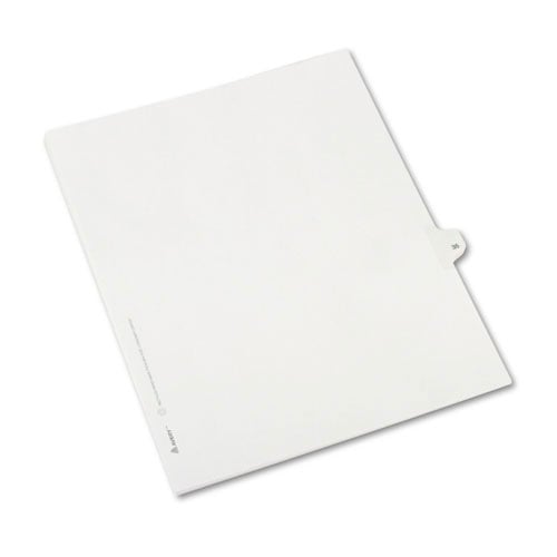 Avery 35 Individual Number Legal Index Allstate Style Dividers 25pk - 82233 - Clearance Sale