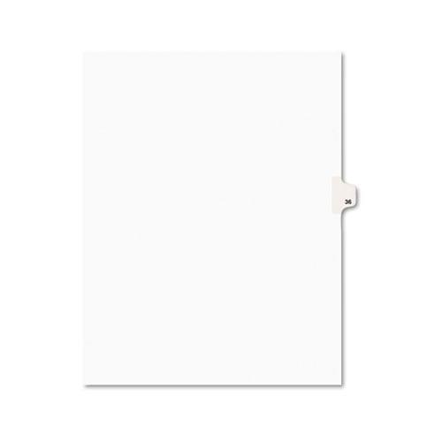 Avery 36 Individual Number Legal Index Avery Style Dividers 25pk - 1036 - Clearance Sale
