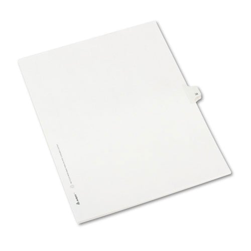 Avery 38 Individual Number Legal Index Allstate Style Dividers 25pk - 82236 - Clearance Sale
