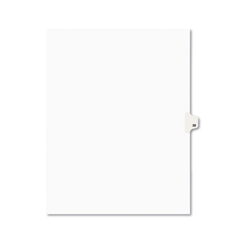 Avery 38 Individual Number Legal Index Avery Style Dividers 25pk - 1038