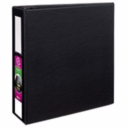 Avery 4" Black Durable EZD Ring Binders with Label Holders 6pk - 08802
