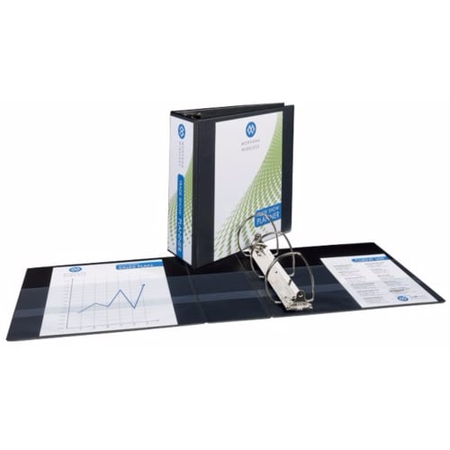 Avery 4" Black Durable View Binders with EZD Rings 6pk - 09800