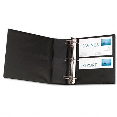 Avery 4" Black Durable EZD Ring Binders with Label Holders 6pk - 08802