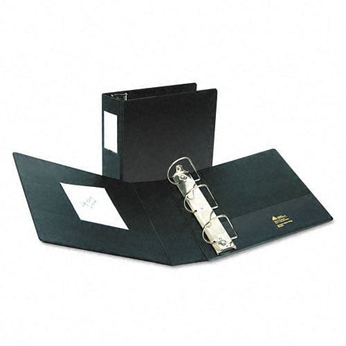 Avery 4" Black Durable EZD Ring Binders with Label Holders 6pk - 08802