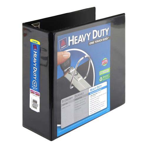 Avery 4" Black One Touch Heavy Duty EZD View Binders 4pk - 79604