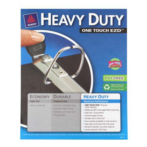 Avery 4" Black One Touch Heavy Duty EZD View Binders 4pk - 79604