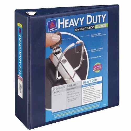 Avery 4" Navy Blue One Touch Heavy Duty EZD View Binders 4pk - 79804