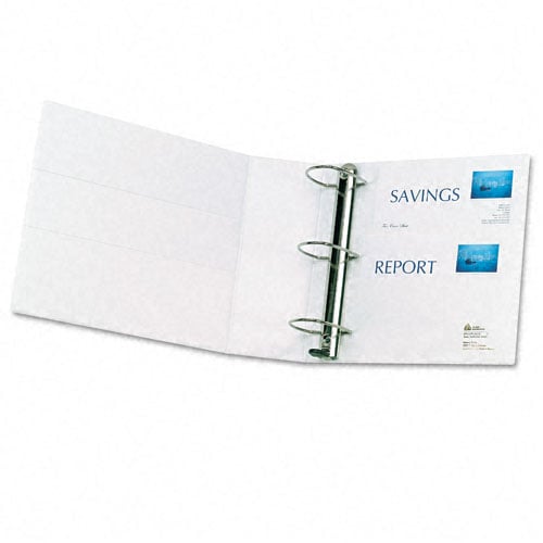 Avery 4" White One Touch Plain Package EZD View Binders  4pk - 79104
