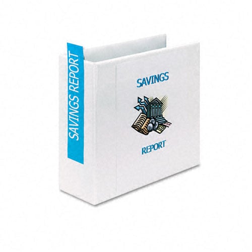 Avery 4" White One Touch Plain Package EZD View Binders  4pk - 79104
