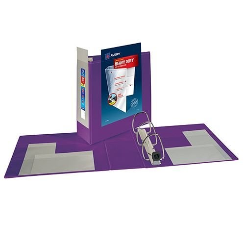 Avery 4" Purple Heavy-Duty View Binders with Locking One Touch EZD Ring 4pk - 79813
