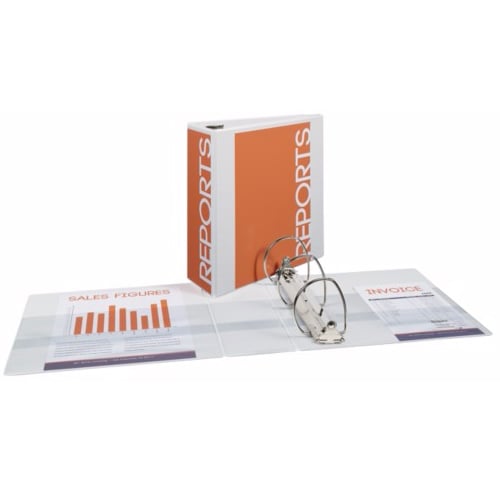 Avery 4" White Durable View Binders with EZD Rings 6pk - 09801