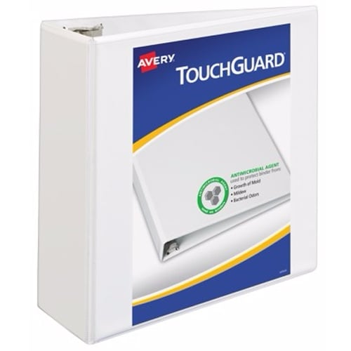 Avery White Touchguard Antimicrobial Binders