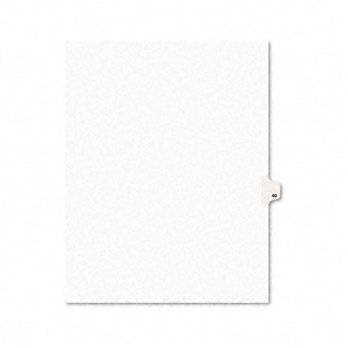 Avery 40 Individual Number Legal Index Avery Style Dividers 25pk - 1040 - Clearance Sale