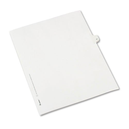 Avery 41 Individual Number Legal Index Allstate Style Dividers 25pk - 82239 - Clearance Sale