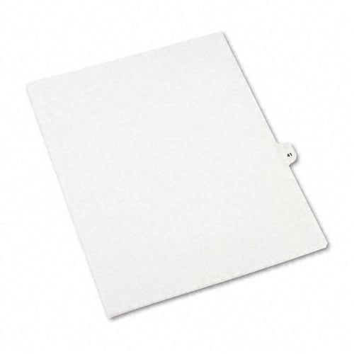 Avery 41 Individual Number Legal Index Avery Style Dividers 25pk - 1041