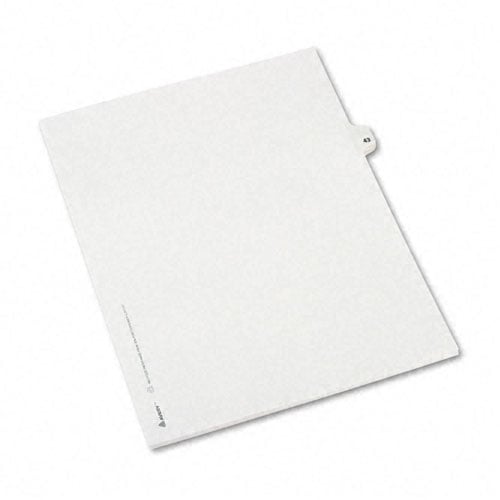 Avery 43 Individual Number Legal Index Avery Style Dividers 25pk - 1043 - Clearance Sale