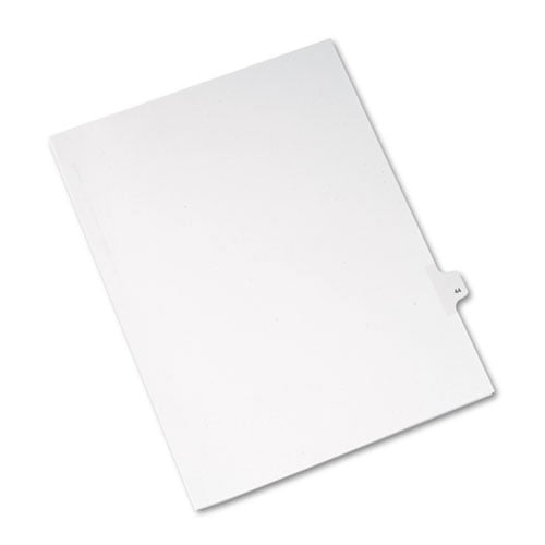 Avery 44 Individual Number Legal Index Allstate Style Dividers 25pk - 82242 - Clearance Sale