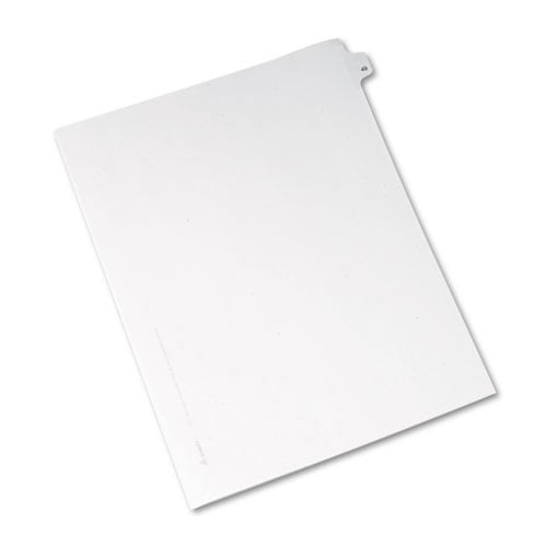 Avery 49 Individual Number Legal Index Allstate Style Dividers 25pk - 82247