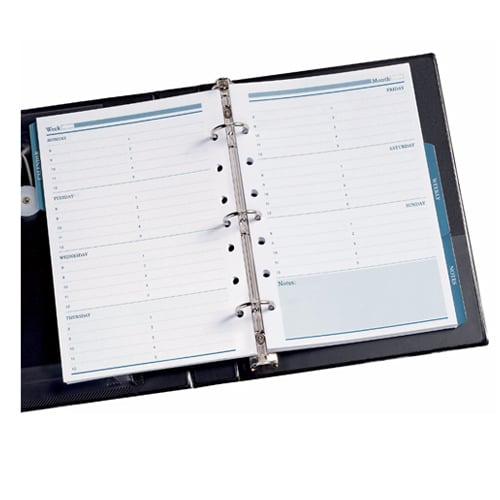 Avery 5-1/2" x 8-1/2" Monthly/Weekly Calendar Pages for Mini Binders 25pk - 14825