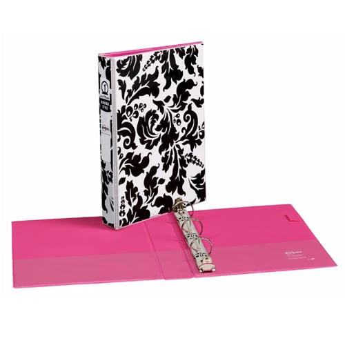 Avery 5.5" x 8.5" Mini Durable Style Damask 1" Round Ring Binders 6pk - 18700