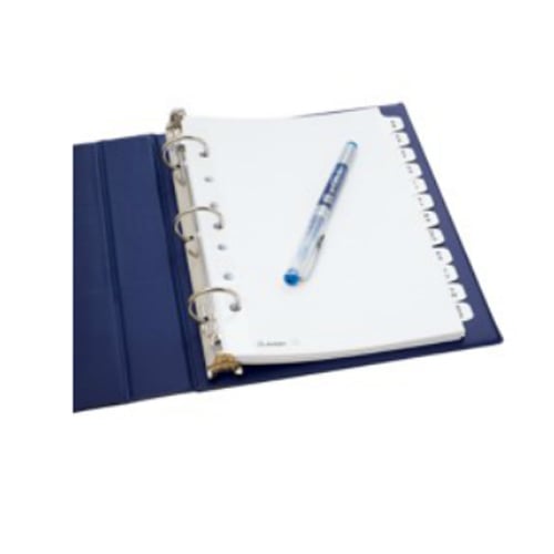 Avery 5.5" x 8.5" Mini White A-Z Tab Pre-printed Tab Dividers 1 set - 11313