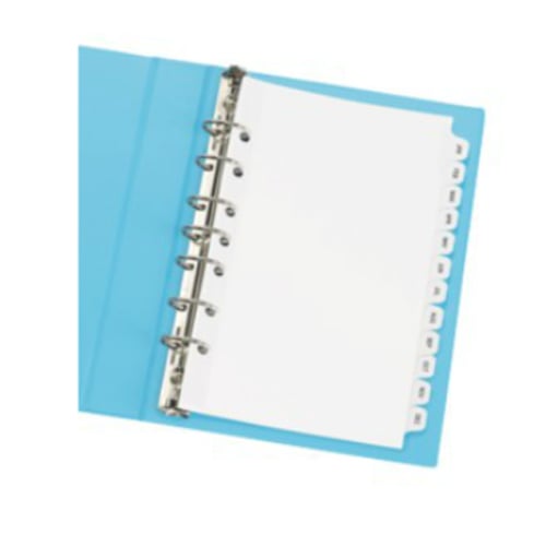 Avery 5.5" x 8.5" Mini White Jan-Dec Tab Pre-printed Tab Dividers 1 set - 11315 - Clearance Sale